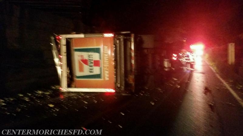 Tractor Trailer into LIRR overpass - Montauk Hwy & Wilcox Rd, July 12 2015
