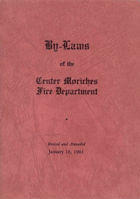 1961 Department by-Laws Book