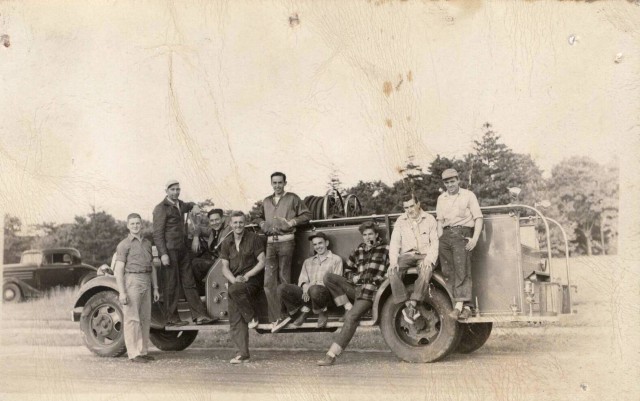 (L to R) Ted Rybicki, John Zeneski, Chris Mrudock, Arthur Rumph, Wiliam Luscher, William Reden, Kenneth Johnson, Frank Holzman Jr