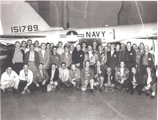 1960’s field trip to the Grumman Aerospace Flight Test Facility in Calverton 

Top Row (Left to Right)

 Chubby Mullane, Ralph Wilcox, Frank Strebel, Mac Janis, Warren Croon, Louis Bropson, Dan Pendzick, Paul Donahue, Tony Nizza, Dennis McClinchie, Mike Bojila, Jim Donahue, Bucky Rose, Herman Heller, Kenny Mockridge, Jack Kanas, Arthur Rumph, Robert Loper, Sven Sandberg, Harry Hebberd Sr, Myron Hultz, Bill Lorenz, Bud Anderson, Elton Tank, John Ferguson, Roget Titmus, Cyril Davis.

 Bottom Row (Left to Right)

 Bill Robinson, Wesley Howell, Howie Privett, Rich Davis, Kenny Johnson, Dewitt Newins, Seymour Davis, Carl Hyland, Lawrence Brown, Del Durrett, Charles Murdock Jr, Tommy Davis