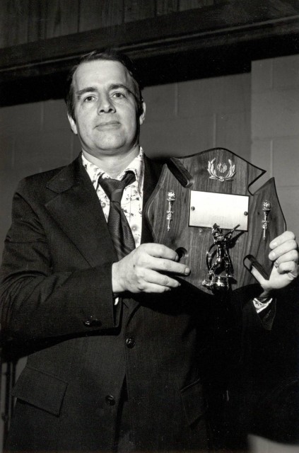 1977 Firefighter of the year - Captain of the Hook & Ladder Company Gordon Hackney
