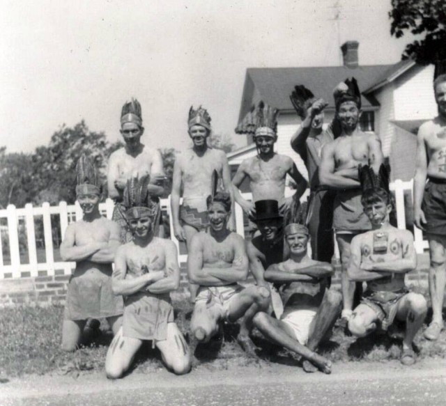 Center Moriches FD Indians Drill Team - 1951