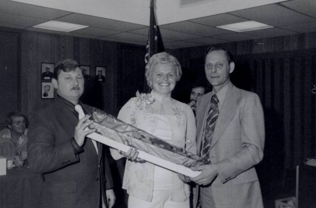(L to R) Chief Joseph Townsend Jr, Wife Patty, Roger Titmus