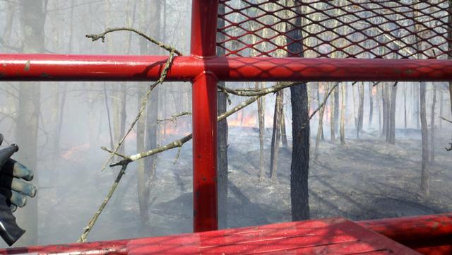 Center Moriches Firefighters Battle Massive Brush Fire In Ridge ...