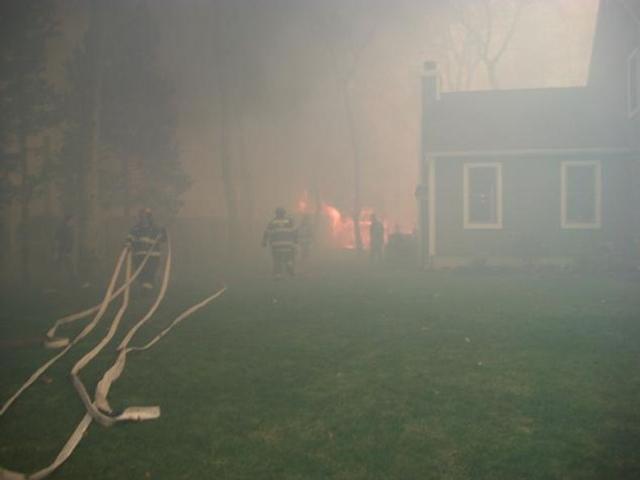 Center Moriches Firefighters Battle Massive Brush Fire In Ridge ...