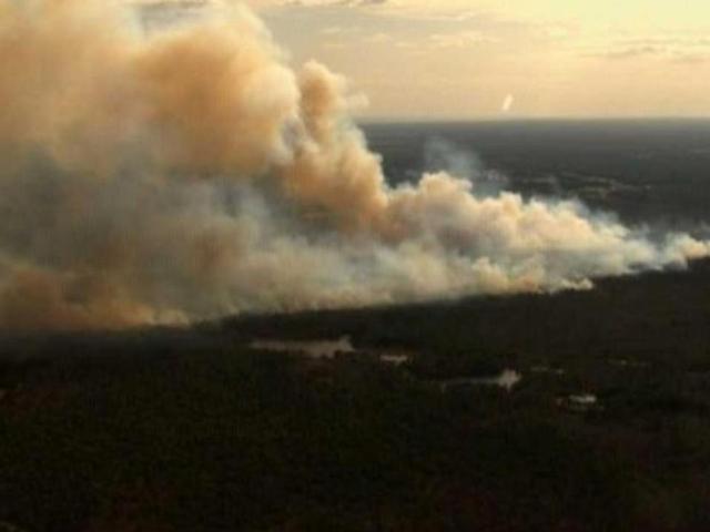 Center Moriches Firefighters Battle Massive Brush Fire In Ridge ...
