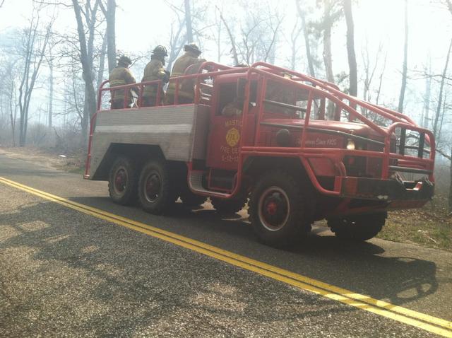 Center Moriches Firefighters Battle Massive Brush Fire In Ridge ...