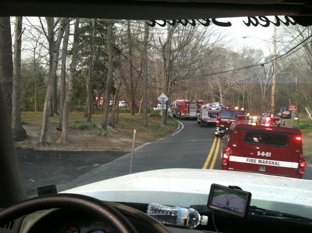 Center Moriches Firefighters Battle Massive Brush Fire In Ridge ...