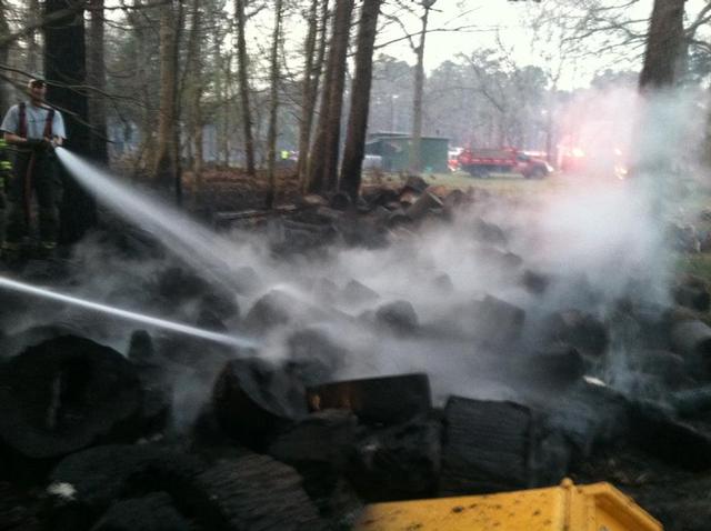 Center Moriches Firefighters Battle Massive Brush Fire In Ridge ...