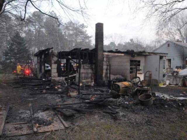 Center Moriches Firefighters Battle Massive Brush Fire In Ridge ...