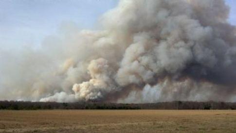 Center Moriches Firefighters Battle Massive Brush Fire In Ridge ...