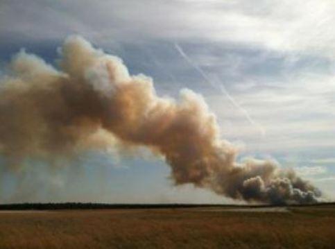 Center Moriches Firefighters Battle Massive Brush Fire In Ridge ...