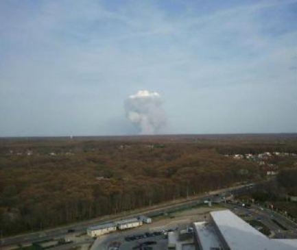 Center Moriches Firefighters Battle Massive Brush Fire In Ridge ...