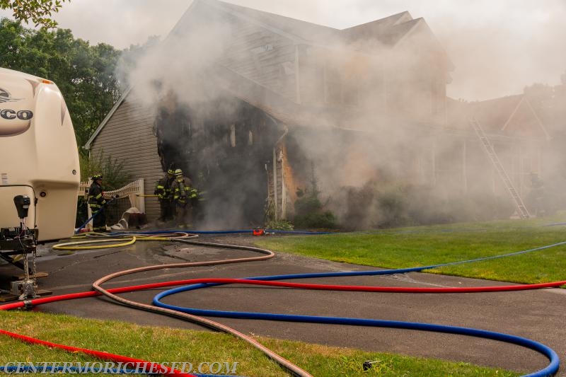 Firefighters Battle Afternoon House Fire ... - Center Moriches Fire ...