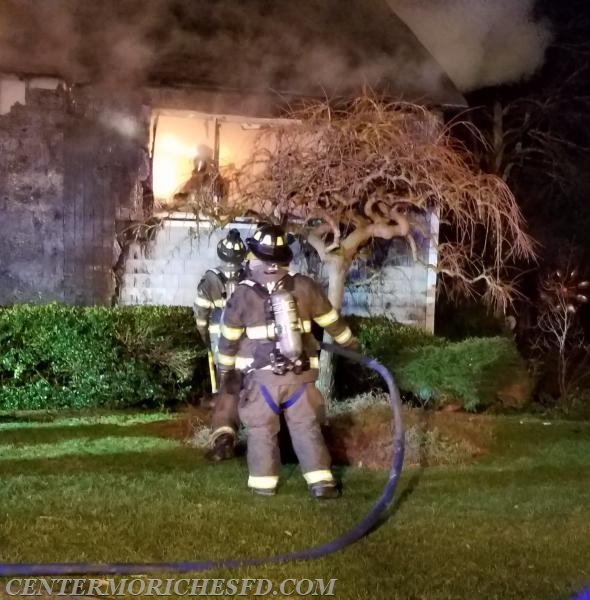 Firefighters Battle Early Morning House Fire - Center Moriches Fire ...