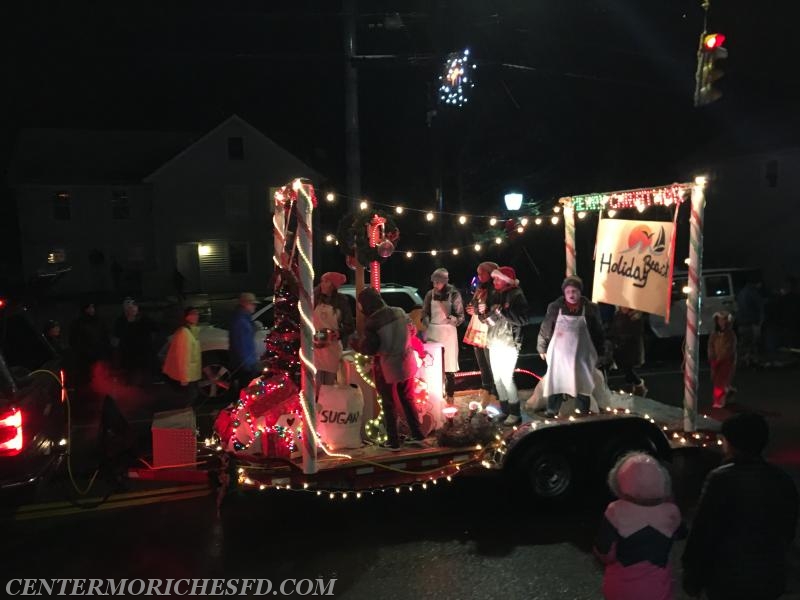 The Center Moriches Fire Department Holiday Parade of Lights brings out