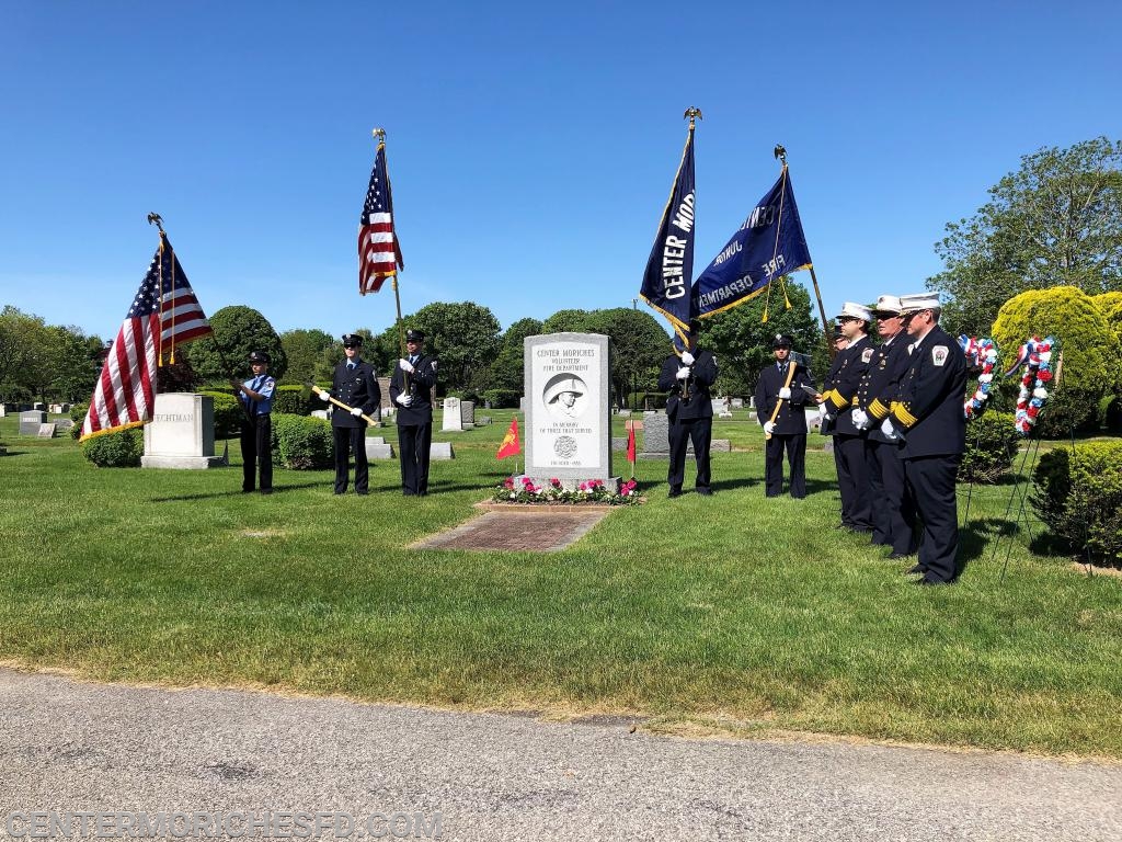 Center Moriches Firefighters Take Part in Memorial Day Services
